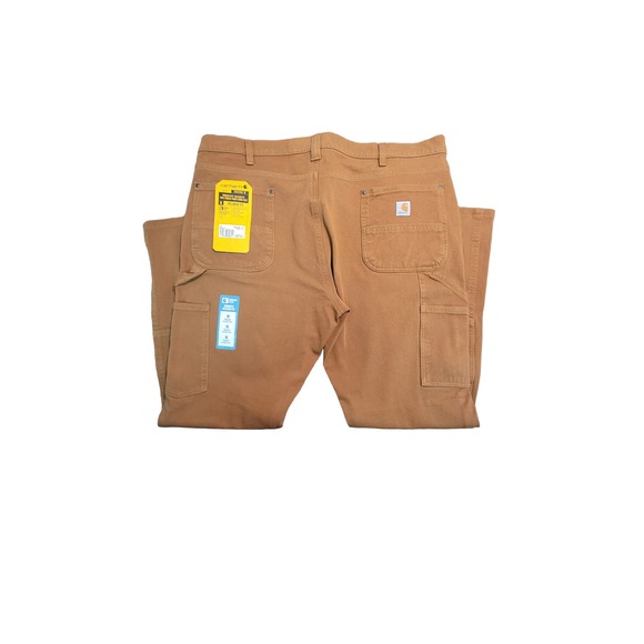 Carhartt Pants Women 18 Brown Relaxed Fit Double Knee Workwear‎ - Picture 2 of 8